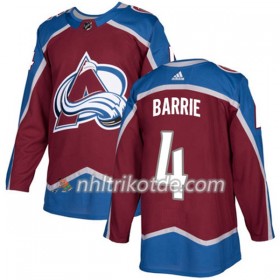 Colorado Avalanche Trikot Tyson Barrie 4 Adidas 2017-2018 Burgundy Rot Authentic - Herren